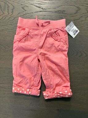 Girls pink toddler crops 2T NWT